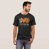 Peace Love Cure Sunflower Multiple Sclerosis Aware T-shirt (Voorkant volledig)