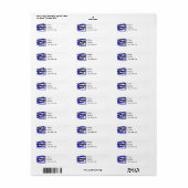 Peace Love Cure Syringomyelia Etiket (Full Sheet)