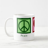 Peace Love Custom Business Logo Koffiemok (Links)
