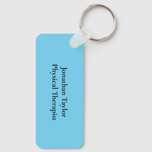 Peace Love Custom Physical Therapist Sleutelhanger (Achterkant)