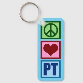 Peace Love Custom Physical Therapist Sleutelhanger