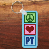 Peace Love Custom Physical Therapist Sleutelhanger (Voorkant)