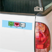Peace Love Cut Bumpersticker (Op Truck)