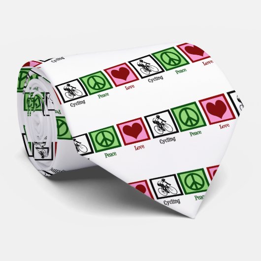 Peace Love Cycling Stropdas (Opgerold)