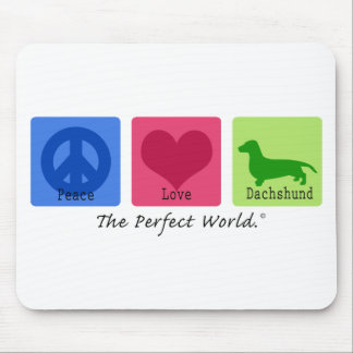 Peace Love Dachshund Muismat