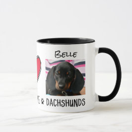 Peace Love Dachshunds Hondeneigenaren Mok