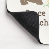 Peace Love Dachshunds Mousepad Muismat (Hoek)