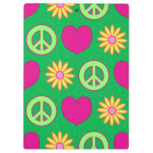 Peace Love Daisies Klembord (Achterkant)