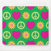 Peace Love Daisies Muismat (Voorkant)