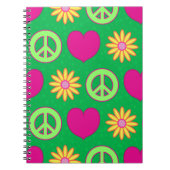 Peace Love Daisies Notitieboek (Voorkant)