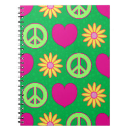 Peace Love Daisies Notitieboek
