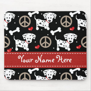 Peace Love Dalmatians Mousepad Muismat