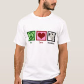 Peace Love Dalmatians T-shirt (Voorkant)