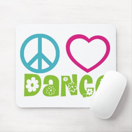 Peace Love Dance Muismat (Met muis)