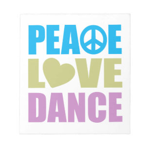 Peace Love Dance Notitieblok
