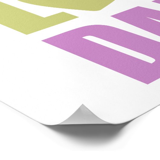 Peace Love Dance Poster (Hoek)