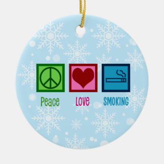 Peace Love Debat Team Keramisch Ornament-roken Keramisch Ornament