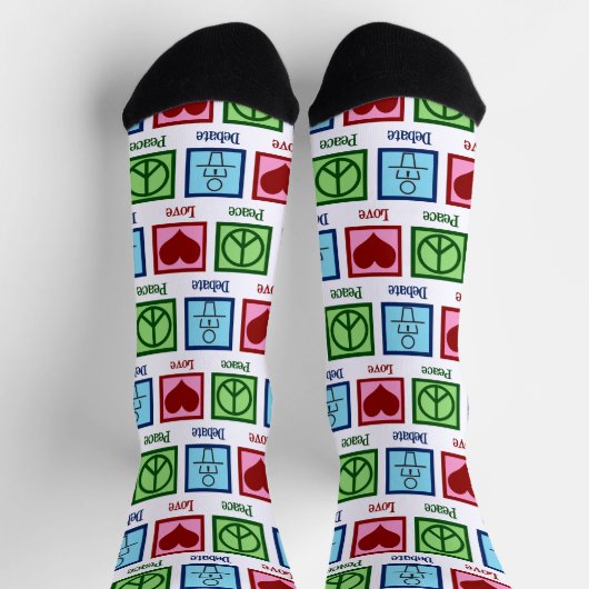 Peace Love Debat Team Sokken (Top)