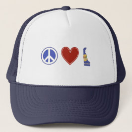 Peace Love Delaware Trucker Pet