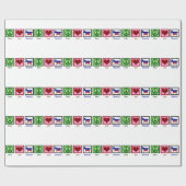 Peace Love Democraat Cadeaupapier (Vlak)