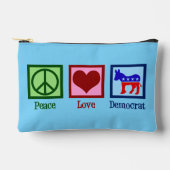 Peace Love Democraat Donkey Schattige Blue Etui (Voorkant)