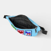 Peace Love Democraat Donkey Schattige Blue Heuptasje (Open)