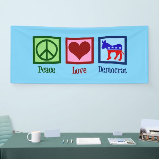 Peace Love Democraat Spandoek (Beurs)