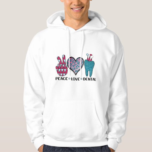 Peace Love Dental Cool T Shirt (Voorkant)