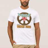 Peace Love Dental Floss  T-shirt (Voorkant)