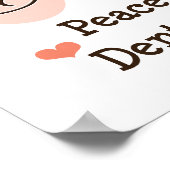 Peace Love Dental Hygiene Poster (Hoek)