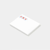 Peace Love Dentists Squares Post-it® Notes (Schuin)