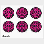 Peace Love Derby Ronde Sticker (Vel)