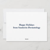 Peace Love Dermatology Feestdagenkaart (Achterkant)