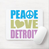 Peace Love Detroit Muismat (Met muis)