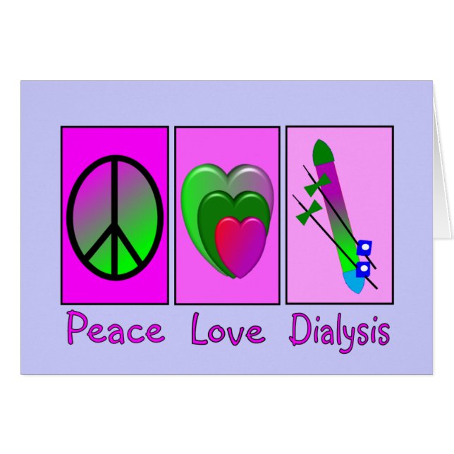 Peace Love Dialyse (Voorkant Horizontaal)