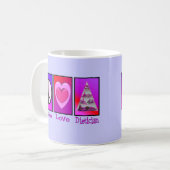 Peace Love-diëticien Koffiemok (Voorkant links)