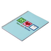 Peace Love Dietitian Notitieboek (Linkerzijde)