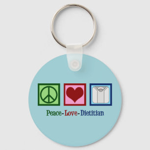 Peace Love Dietitian Sleutelhanger
