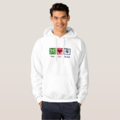 Peace Love Disk Golf Hoodie (Voorkant volledig)