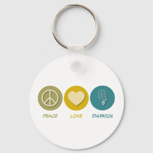 Peace Love Dispatch Sleutelhanger