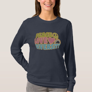 PEACE LOVE DIVERSITEIT shirt - kies stijl en kleur