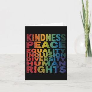 Peace Love Diversity Inclusion Equality Black Hist Kaart