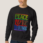 peace love diving trui (Voorkant)