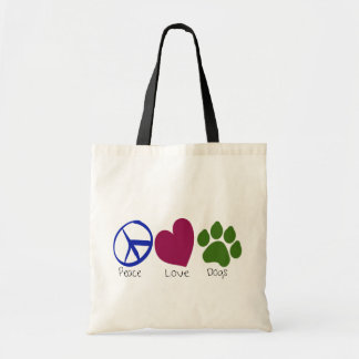 Peace Love Dogs Bag Tote Bag