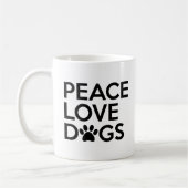 Peace Love Dogs Coffee Mok (Links)