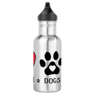 Peace Love Dogs Lovers Waterfles