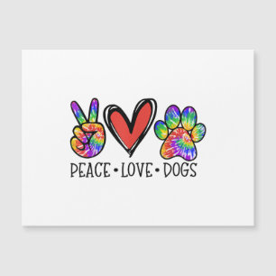 Peace Love Dogs Paws Tie Dye Rainbow Animal Rescue