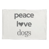 Peace Love Dogs | Rescue Dog Mom Modern Home Decor Kussensloop (Achterkant)