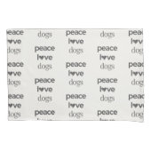 Peace Love Dogs | Rescue Dog Mom Modern Home Decor Kussensloop (Voorkant)