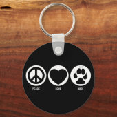 Peace Love Dogs Sleutelhanger (Voorkant)